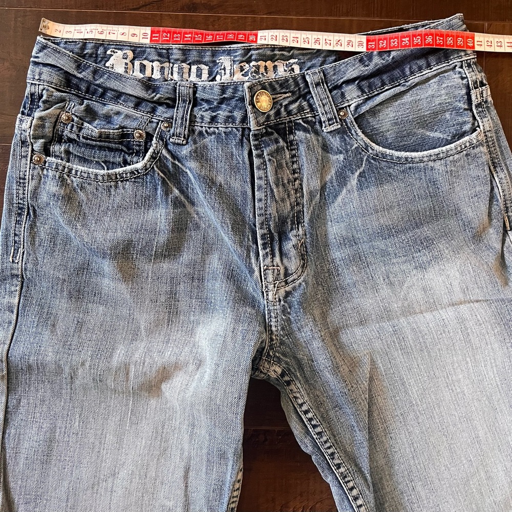 Vintage Bongo Jeans distressed straight leg jeans - Picture 12 of 16